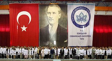 ESOGÜ Tıp Fakültesi'nin yeni öğrencileri beyaz önlüklerini giydi