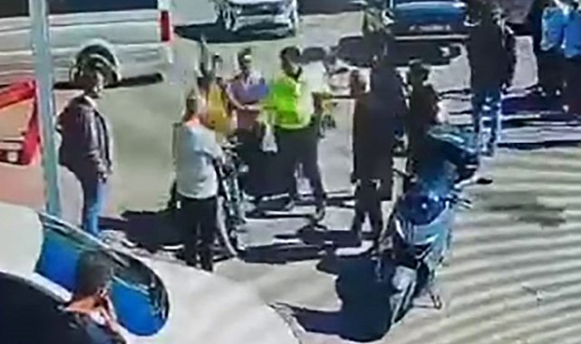 Evrak isteyen polise yumrukla karşılık verdi