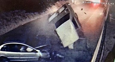 Feci kaza kameraya böyle yansıdı