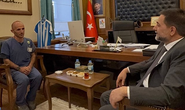 Fenomen çobandan Başkan Uçar'a çat kapı ziyaret