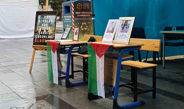 Filistin'de sıraları boş kalan şehit öğrenciler Sivas'ta anıldı
