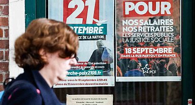 Fransa'da "bütçe" grevi: Öğretmenler, makinistler, eczacılar ve hastane personeli iş bıraktı