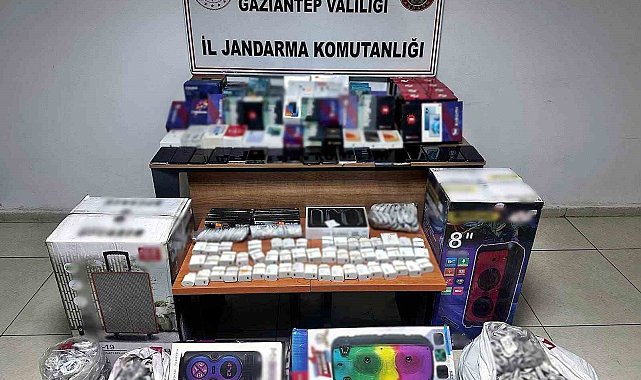 Gaziantep'te 1 milyon TL değerinde elektronik eşya ele geçirildi: 1 gözaltı