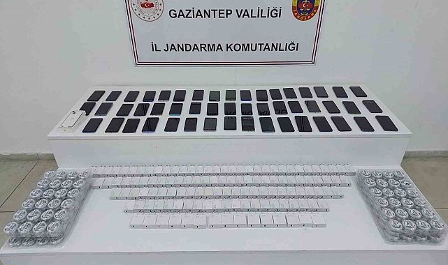 Gaziantep'te 1,3 milyon TL değerinde kaçak telefon ele geçirildi