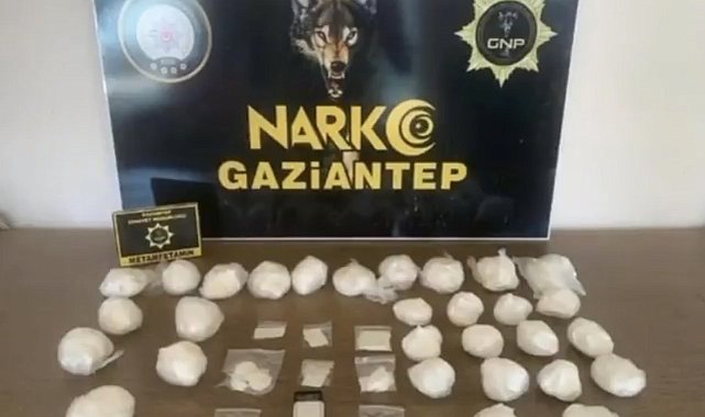 Gaziantep'te 2 kilo metamfetamin ele geçirildi: 2 gözaltı