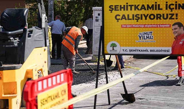 Gazikent, Belkız ve Burak'ta bozuk yollar yenileniyor