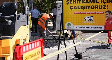 Gazikent, Belkız ve Burak'ta bozuk yollar yenileniyor