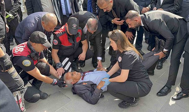 Gaziler Günü töreninde fenalaşan gazi hastaneye kaldırıldı