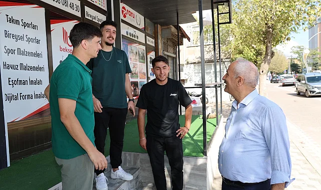Gebze'de Başkan Büyükgöz'den Güzeller esnafına ziyaret