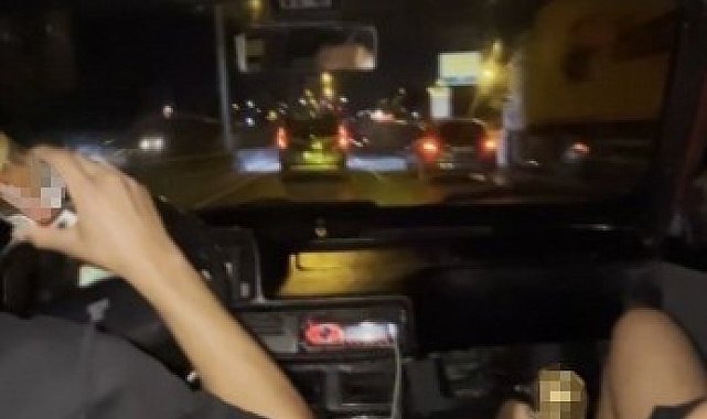 Gençlerin tehlikeli eğlencesi kamerada