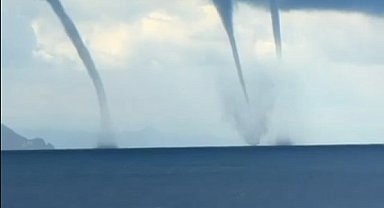 Giresun açıklarında hortum paniği