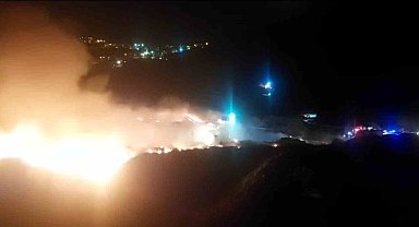 Giresun Şebinkarahisar'da çöp toplama alanında yangın