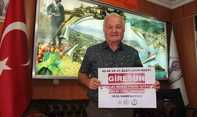 Giresun'a 'Yiğit' unvanı için imza kampanyası başlatıldı