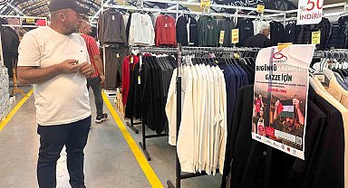 Giyimkent esnafından Gazze'ye destek