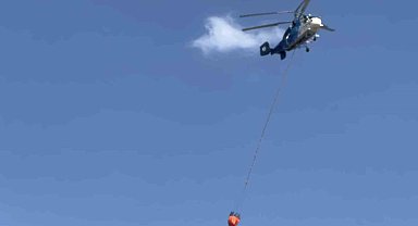 Güre'de zeytinlik yangını