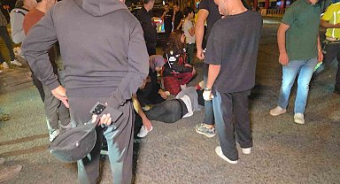 Hafif ticari araç yayaya çarptı