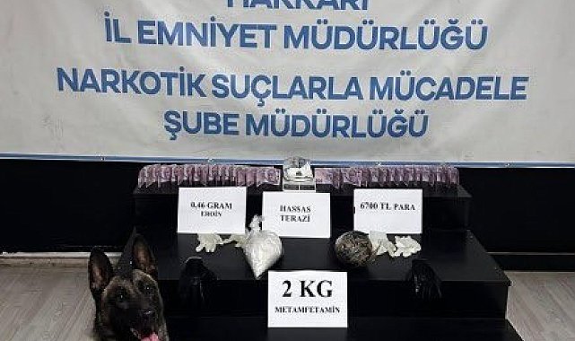 Hakkari'de 26 kilo 530 gram uyuşturucu ele geçirildi