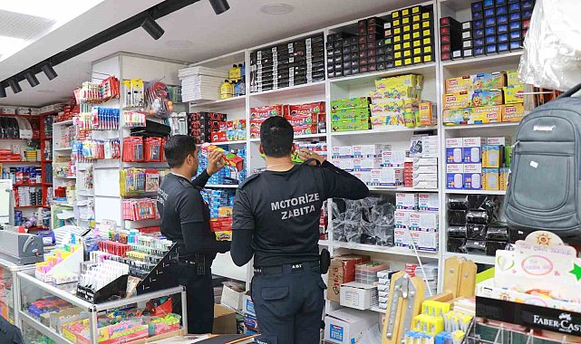 Haliliye'de zabıtadan kırtasiyelere denetim