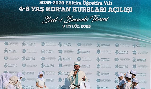 Hatice Hatun Çocuk Mektebi Bed-i Besmele töreni ile yeni döneme bismillah dedi