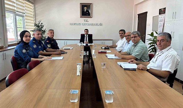 Havran'da çocukların eğitim güvenliği için toplantı yapıldı