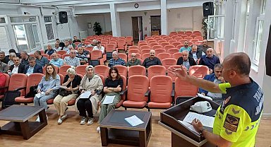 Havza'da okul servis sürücülerine ve rehber personele trafik eğitimi