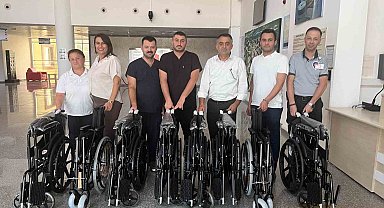 Hayırsever aileden 8 adet tekerlekli sandalye desteği