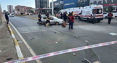 İki otomobil çarpıştı: 1 ölü, 3 yaralı
