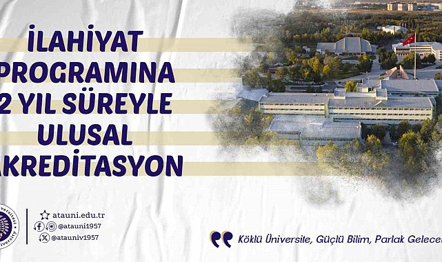 İlahiyat programına 2 yıl süreyle ulusal akreditasyon