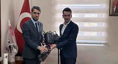 İlçe Müftüsü Aksoy, Kaymakam Aytürk'ü ziyaret etti