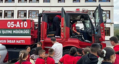 İlkokul öğrencilerinin ilk dersi yeşil vatan