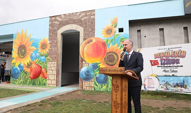 İnegöl, uluslararası duvar resimleri festivali ile sanatla buluştu