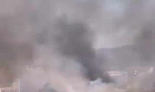 İnegöl'de anız yangını