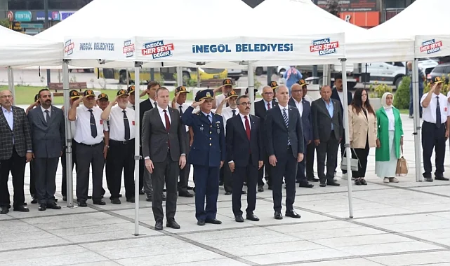 İnegöl'ün 103 yıllık kurtuluş dirilişi anma töreniyle kutlandı