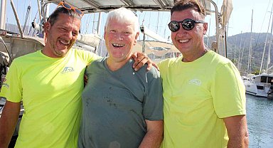 İngiliz denizciyi Türk kaptanlar ve Sahil Güvenlik ekipleri kurtardı