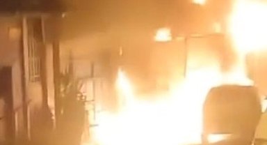 İş yerinde önce yangın çıktı sonra patlama oldu