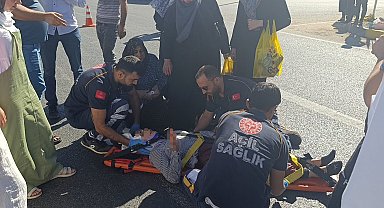 İslahiye'de otomobilin çarptığı yaya yaralandı