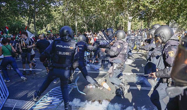 İspanya'daki bisiklet yarışının final etabı İsrail karşıtı protesto nedeniyle iptal edildi