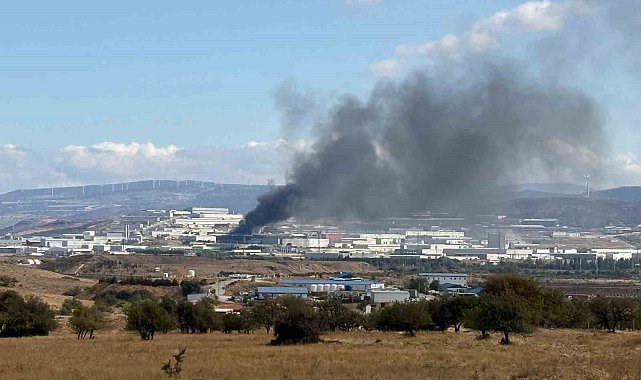 İzmir'de fabrikada korkutan yangın