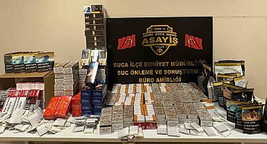 İzmir'de kaçak sigara ve tütün operasyonu