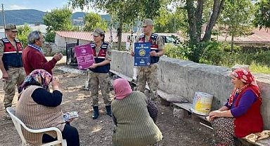 Jandarma ekipleri köylerde KADES'i anlattı