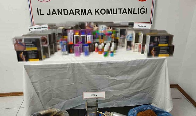 Jandarma kaçak tütün mamulleri ele geçirdi