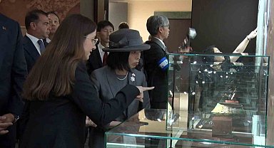 Japonya Prensesi Akiko Mikasa 'Arkeolojinin Altın Çağı' sergisini ziyaret etti