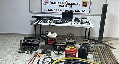 Kahramanmaraş'ta define avcılarına operasyon: 10 kişi yakalandı