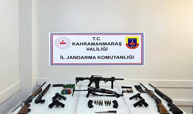 Kahramanmaraş'ta silah ve mühimmat ele geçirildi: 2 kişi tutuklandı