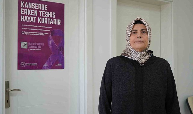 Kanser taraması yaptıran kadın erken teşhisle sağlığına kavuştu
