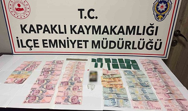 Kapaklı'da uyuşturucuyla yakalanan 2 şüpheli tutuklandı