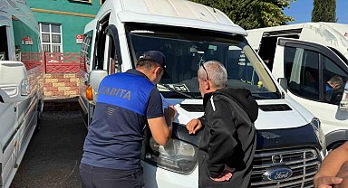 Karabük Belediyesinden okul servislerine denetim
