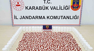Karabük'te 2 bin 467 adet hap ele geçirildi