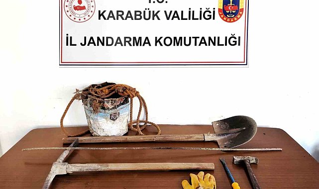 Karabük'te izinsiz kazı yapan 2 kişi suçüstü yakalandı