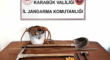 Karabük'te izinsiz kazı yapan 2 kişi suçüstü yakalandı